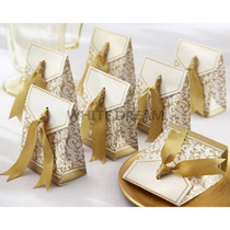Gold - Candy Favour Boxes with Ribbon