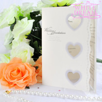 Personalised Hearts & Butterflies Wedding Invitations
