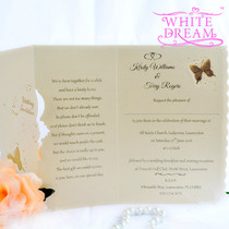 Personalised Butterflies Wedding Invitations