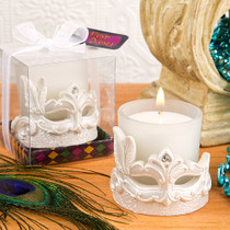 Mardi Gras Masked Theme Candle Votive