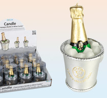 Champagne Bottle in Wine Cooler Candle