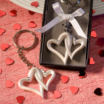 interlocking Heart Design Favour Saver Key chains