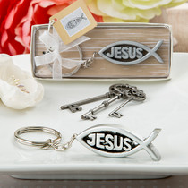 Jesus Fish Ichthys Design Key Chain