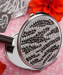 Zebra Print Classy Compact Mirror