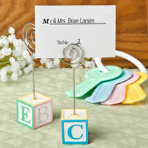 Adorable Alphabet Block Design Card Note Holders