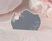 Set of 24 Black Pink Place Cards