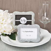 Silver Bling Glitter Frame From White Dream