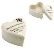 Amore Porcelain Heart Trinket Box Our Special Bridesmaid