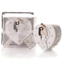 Elegant Bride And Groom Trinket Box