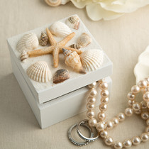 Sea Shell Themed Trinket Box With Natural Shells