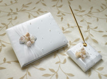 Seaside Guest Book With Pen Set