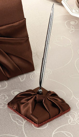 Brown Satin Pen Set
