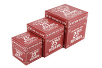 Set of 3 'Do Not Open Until 25th December' Storage Boxes