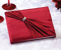 Rhinestone Guest Book Red