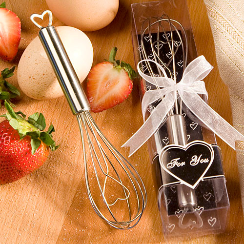 Heart Design Wire Whisk Favours