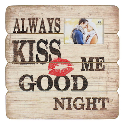 Juliana Home Living MDF Plaque Always Kiss Me Goodnight