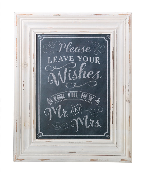 Wishes Framed Sign Black