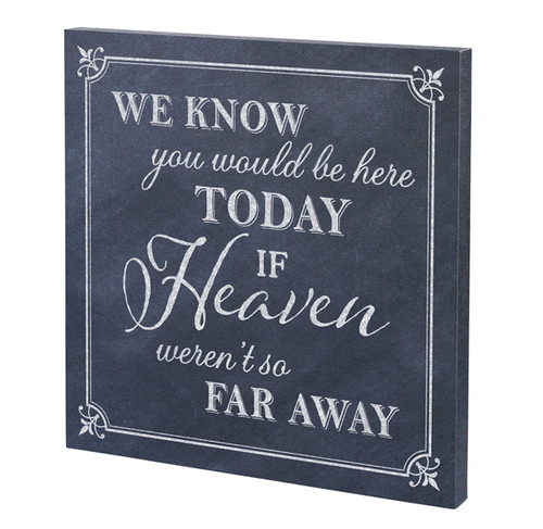 Here Today Canvas Wedding Sign