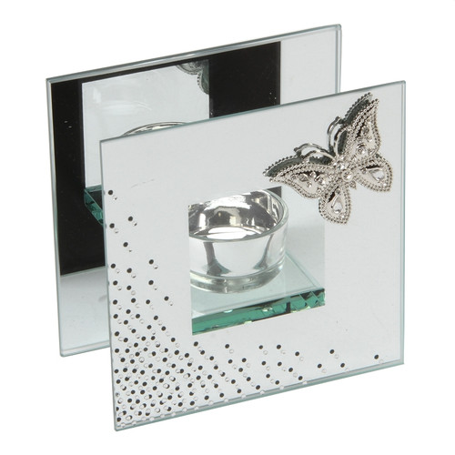 Juliana 'Wings of Love' Mirror Tealight With Butterfly