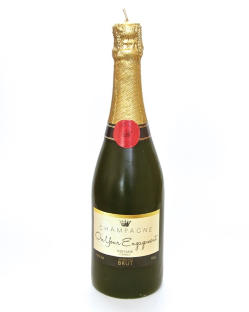 Desire Engagement Champagne Bottle Candle Size 75Cl