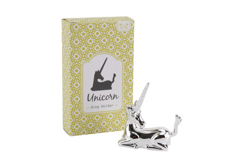 Silver Unicorn Ring Holder