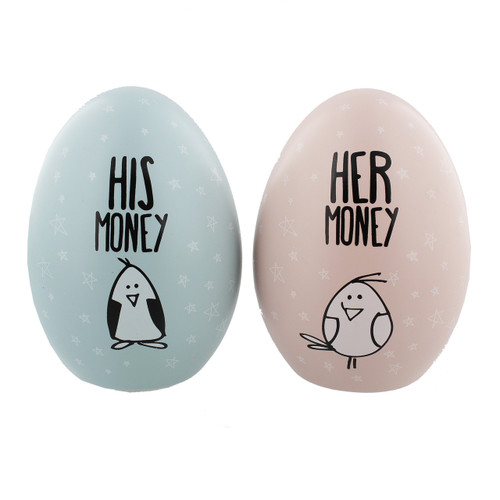 Eggcellent Pair Nest Eggs His Money Her Money