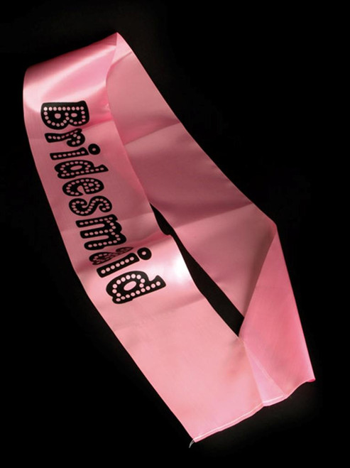 Bridesmaid Sash Miss Behave Pink