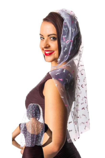 Printed Sexy Willy Veil