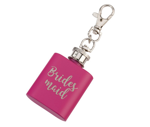 Mini Pink Flask Bridesmaid
