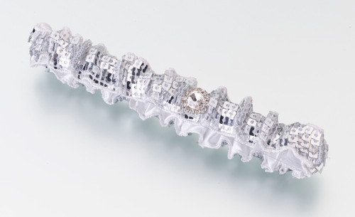 Sequin Garter Silver