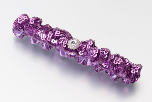Sequin Garter Purple