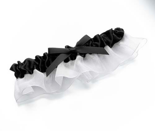 Black Satin Garter