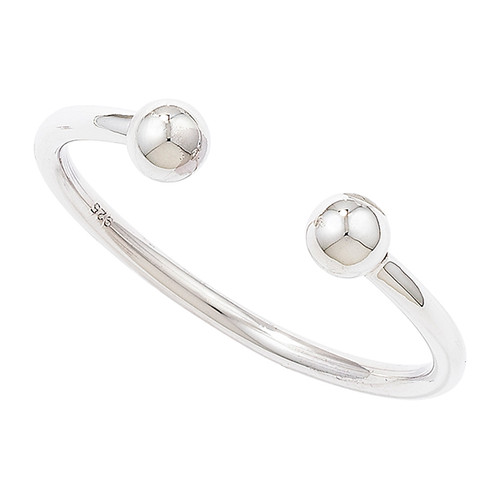 Sterling Silver Babies Torque Bangle including Gift Box