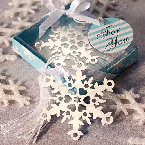 Snowflake Bookmark Favours