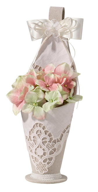 Country Lace Flower Basket