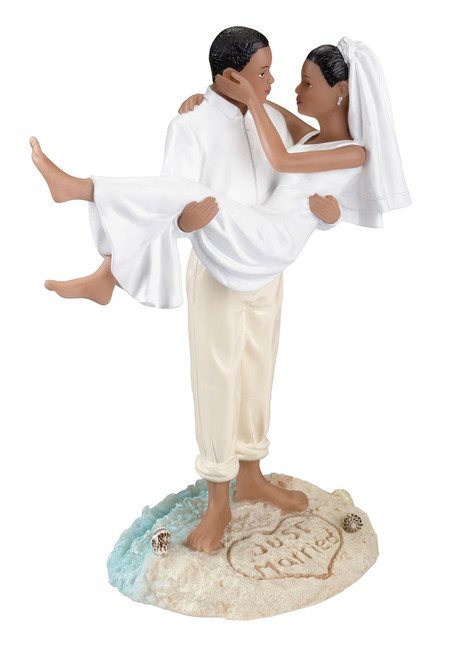 Beach Wedding Figurine African American