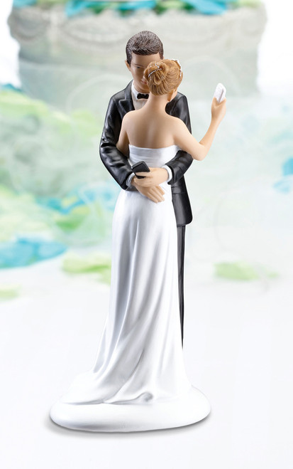 Texting Couple Figurine