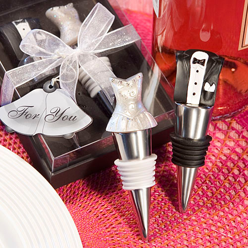 Bride And Groom Wine Stopper Set