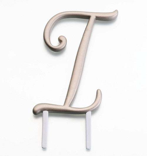 Gold Monogram Letter I