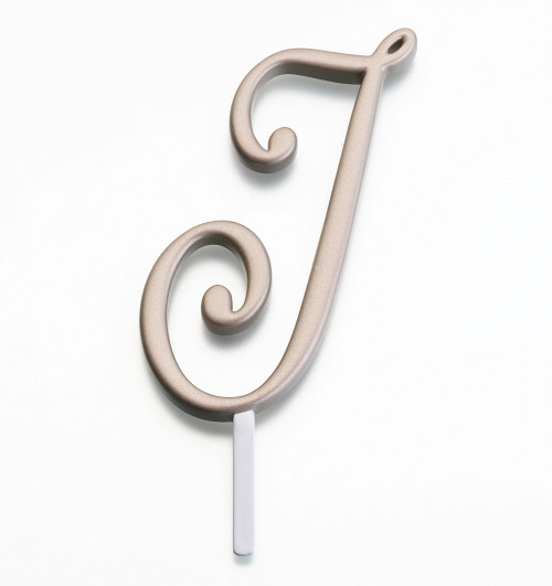 Gold Monogram Letter J