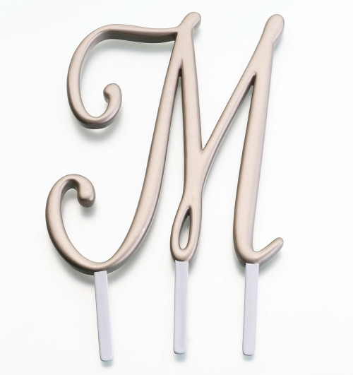 Gold Monogram Letter M