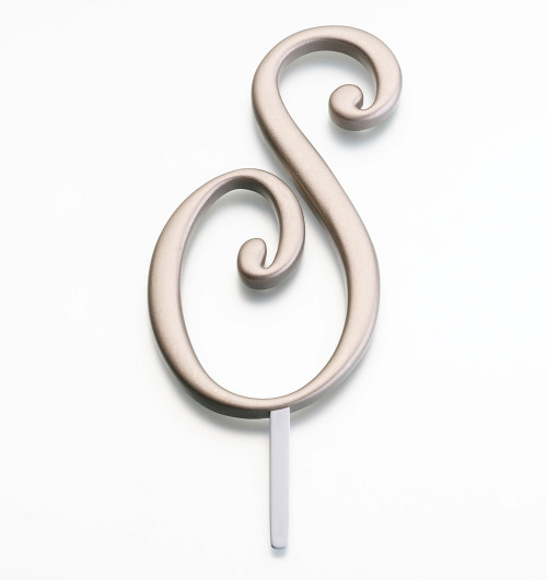 Gold Monogram Letter S