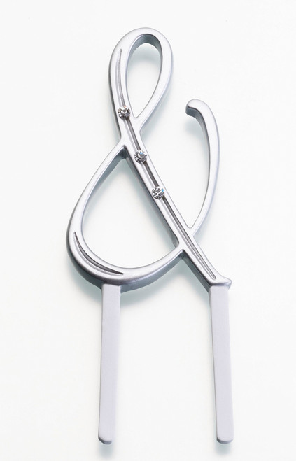 Silver Rhinestone Ampersand