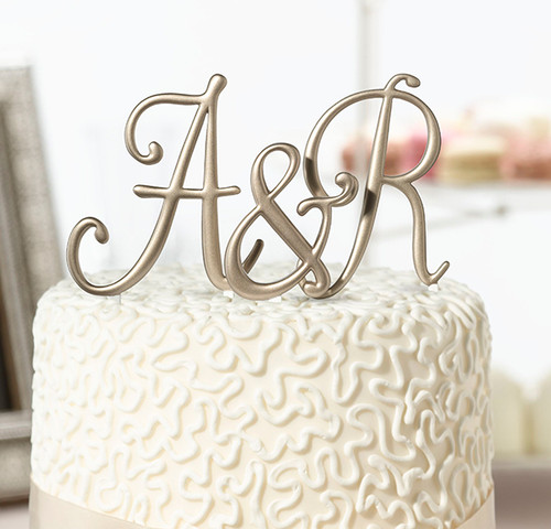Gold Monogram Letter Ampersand
