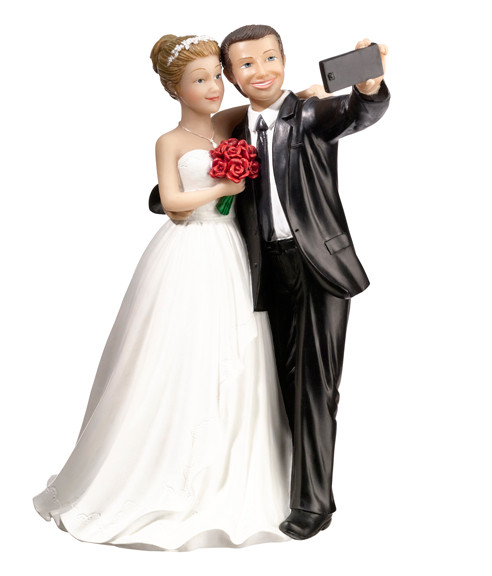 Selfie Couple Cake top Figurine