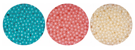 1kg Pearlised Sugared Balls 4mm Pink Pearl