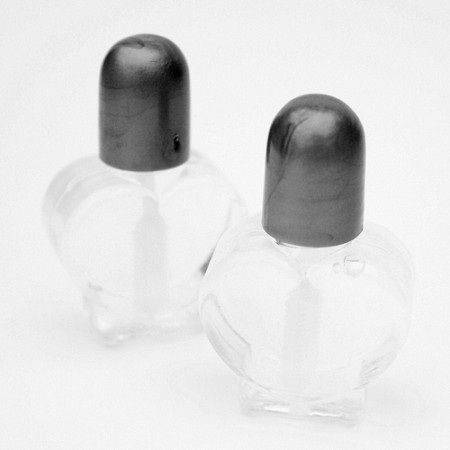 24 x Silver Heart Bubbles