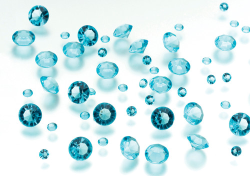 Diamond Confetti Aqua