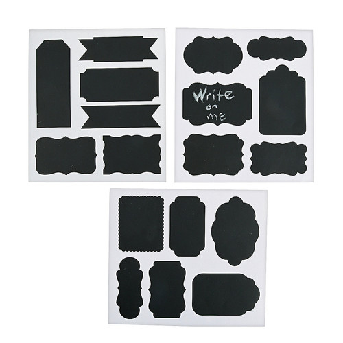 Shaped Chalkboard Stickers