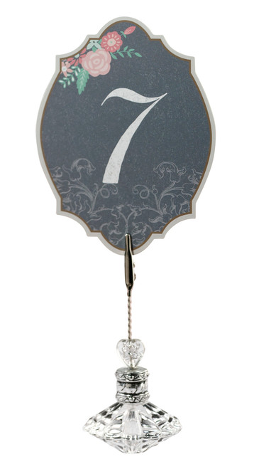 Black Pink Table Numbers 124